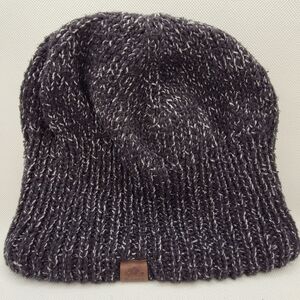 Roots Dark Gray Knit Beanie